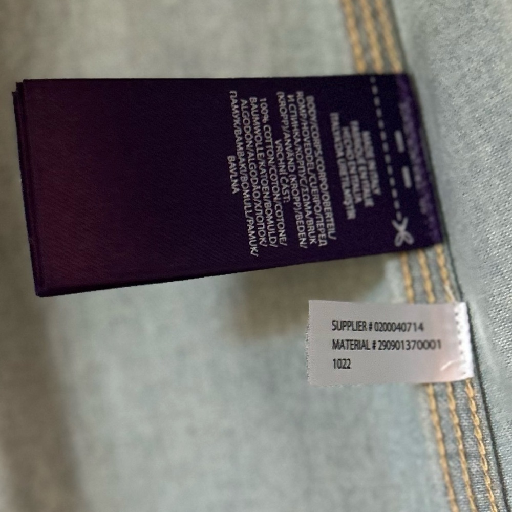 Tamia Cotton Denim Shirt Ralph Lauren Purple Label NWOT - Picture 6 of 13